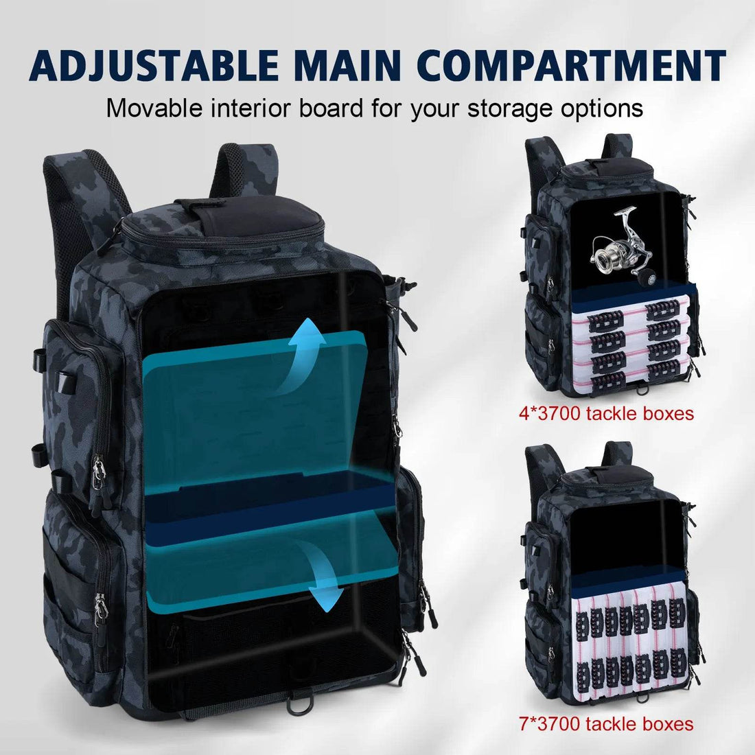 Goture Multifunctional Fishing Backpack 55L - Fish & Cheaps | Fishing & Outdoor Gear