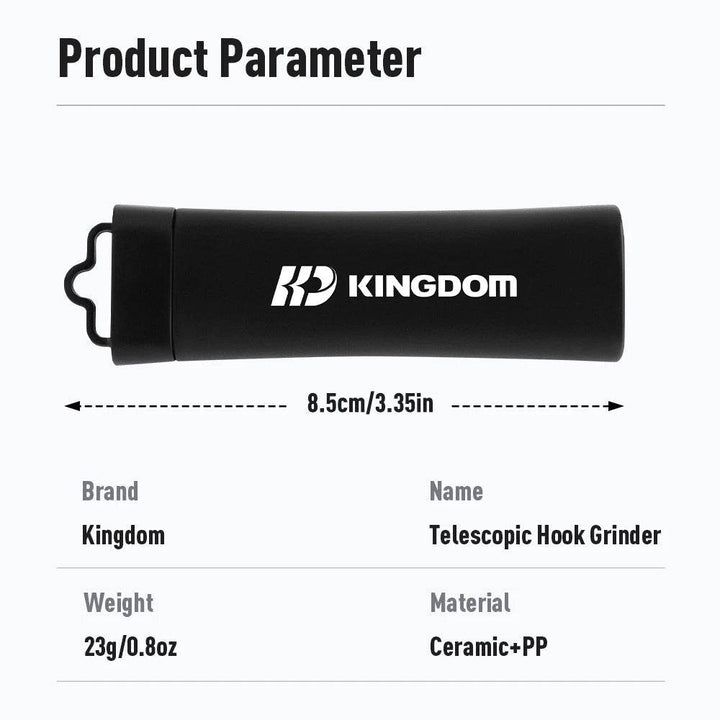 Kingdom Telescopic Hook Grinder – 23g Portable Sharpening Tool - Fish & Cheaps | Fishing & Outdoor Gear