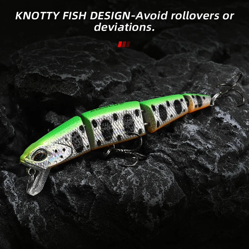 ALLBLUE Professional Jointed Swimbait 70mm 90mm Sinking Minnow Fishing Lure Jerkbait Artificial Hard Baits for Pike Bass Perch