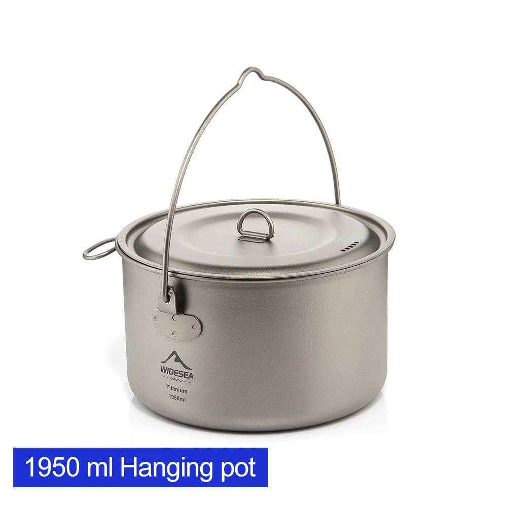 Widesea Titanium Cookware Set — Ultra-Light Outdoor Cooking Pot - Fish & Cheaps | Fishing & Outdoor Gear