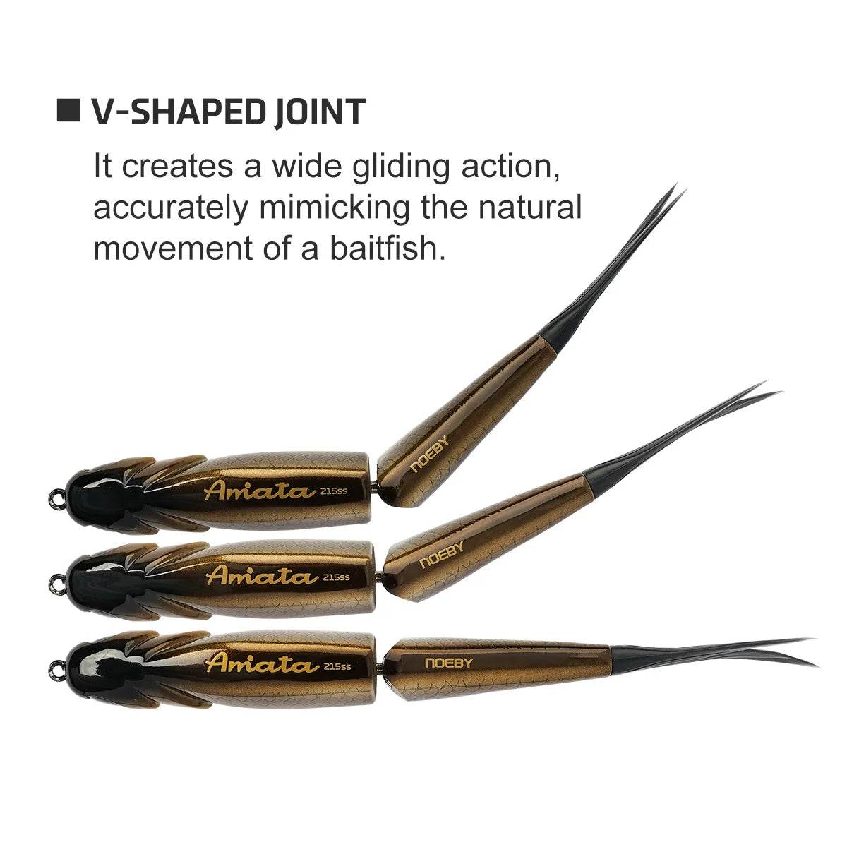 NOEBY AMATA Shad Glide Swimbait – 215mm Joint Bait - Fish & Cheaps | Fishing & Outdoor Gear