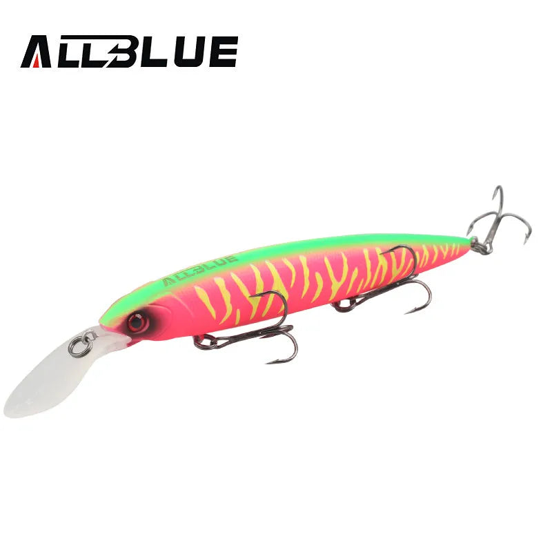 ALLBLUE GEKKO 132SF Fishing Lure 132mm 22g Wobbler Slow Floating Minnow Longbill Crankbait Pike Plastic Bait Fishing Tackle