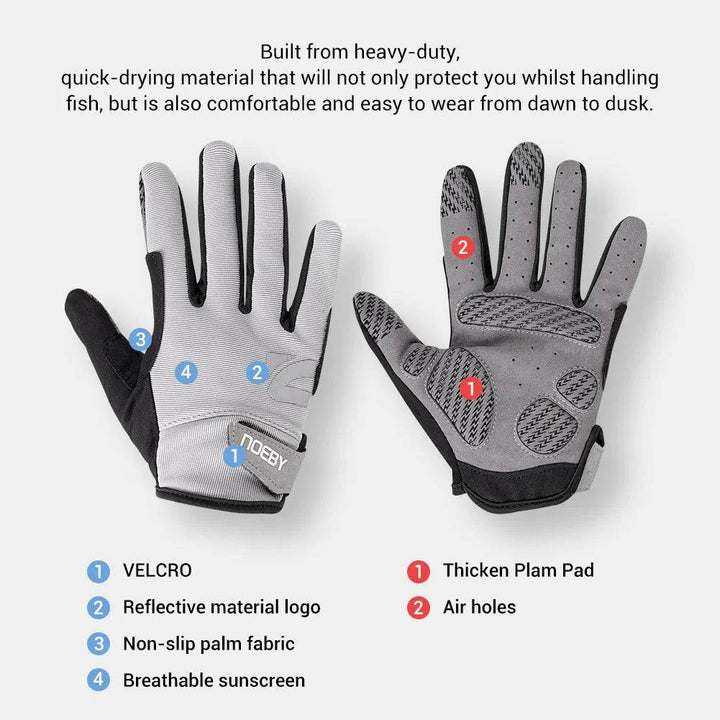 Noeby Anti-UV Non-Slip Full Finger Fishing Gloves - Fish & Cheaps | Fishing & Outdoor Gear