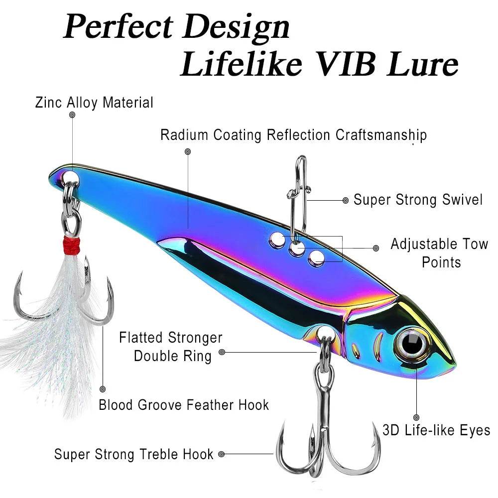 PROBEROS VIB 3D Eyes Spinner Lure - Fish & Cheaps | Fishing & Outdoor Gear