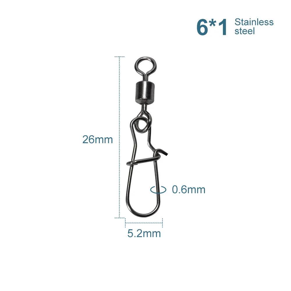 Noeby Pike Fishing Connector Pin Swivels - Fish & Cheaps | Fishing & Outdoor Gear