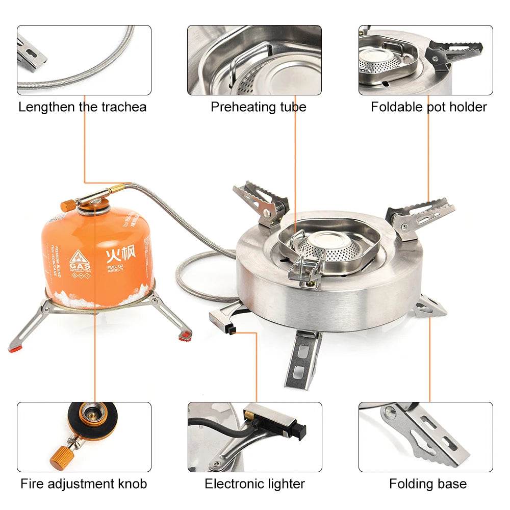 Widesea 4400W Camping Gas Stove — Big Power Outdoor Burner - Fish & Cheaps | Fishing & Outdoor Gear