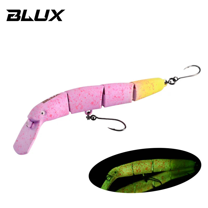 BLUX HYDRAM-S Joint Minnow 70mm 4g 0.2-0.6m Fishing lure Sinking Crank Wobbler Area Trout  Stream Freshwater Bait Gear
