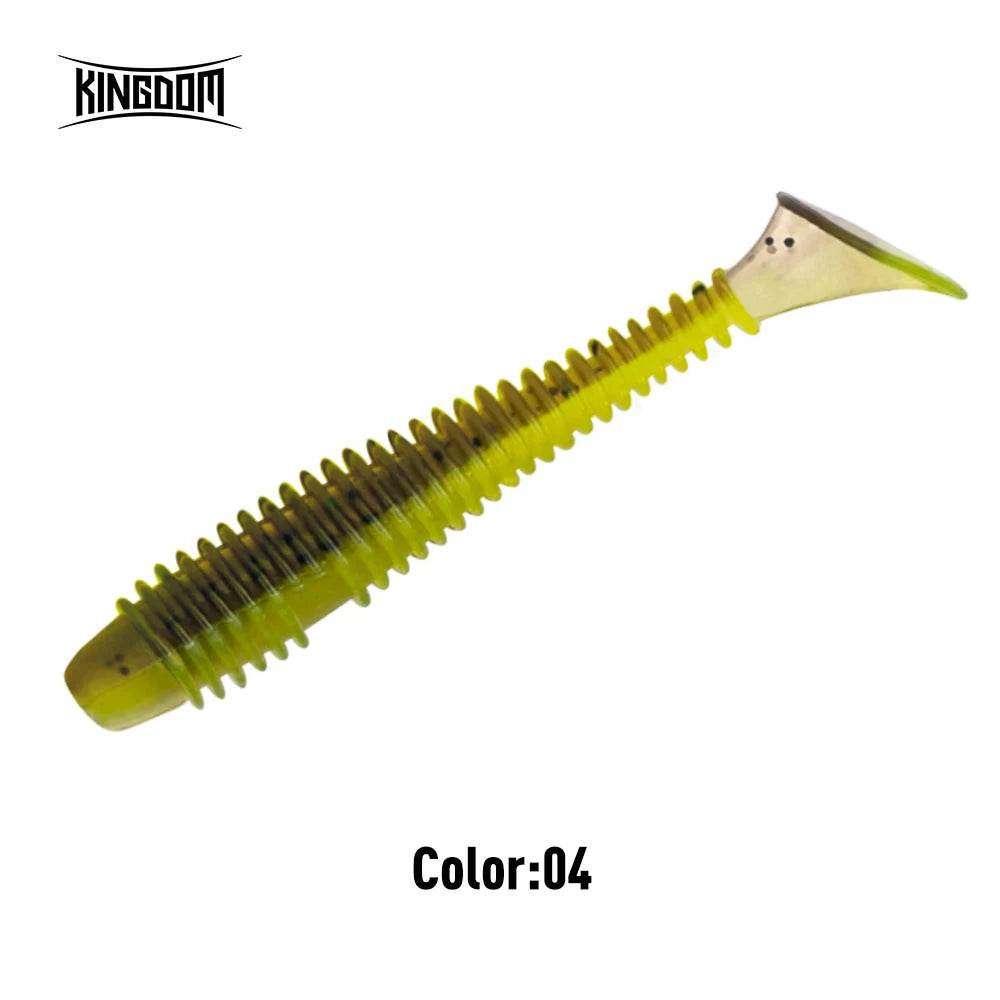 KINGDOM Screw Thread T-Tail Soft Lures - Fish & Cheaps | Fishing & Outdoor Gear