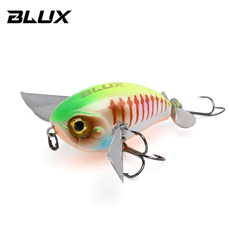 BLUX Micro BUTTIN Pompadour Topwater Crawler 6.5G Wobbler Noisy Fishing Lure Crankbait Freshwater Bass Perch Artificial Bait