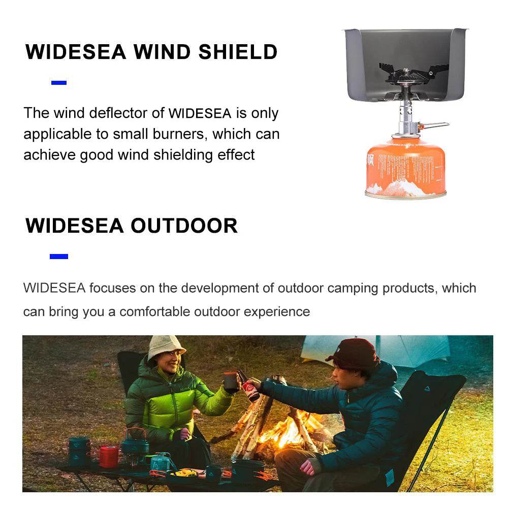 Widesea Camping Gas Stove Wind shield — Outdoor Wind Guard - Fish & Cheaps | Fishing & Outdoor Gear
