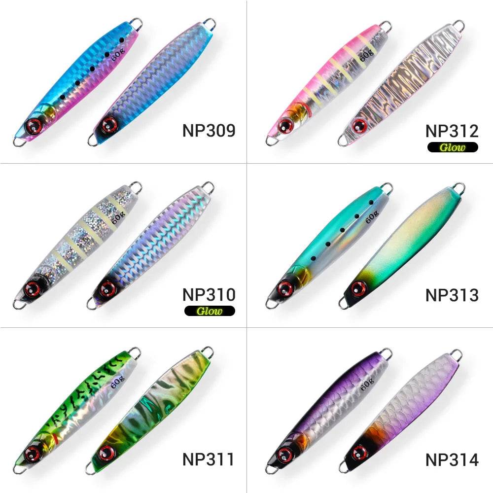 Noeby Metal Jig Lure 60g – Tail Spinner Jig - Fish & Cheaps | Fishing & Outdoor Gear