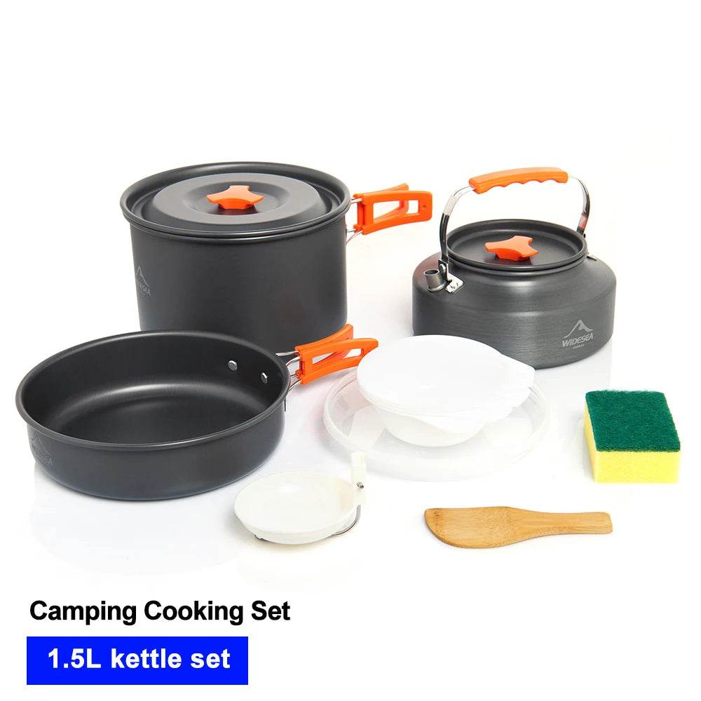 Widesea 2–3 Person Pot Set — Non-Stick Aluminium Cookware - Fish & Cheaps | Fishing & Outdoor Gear