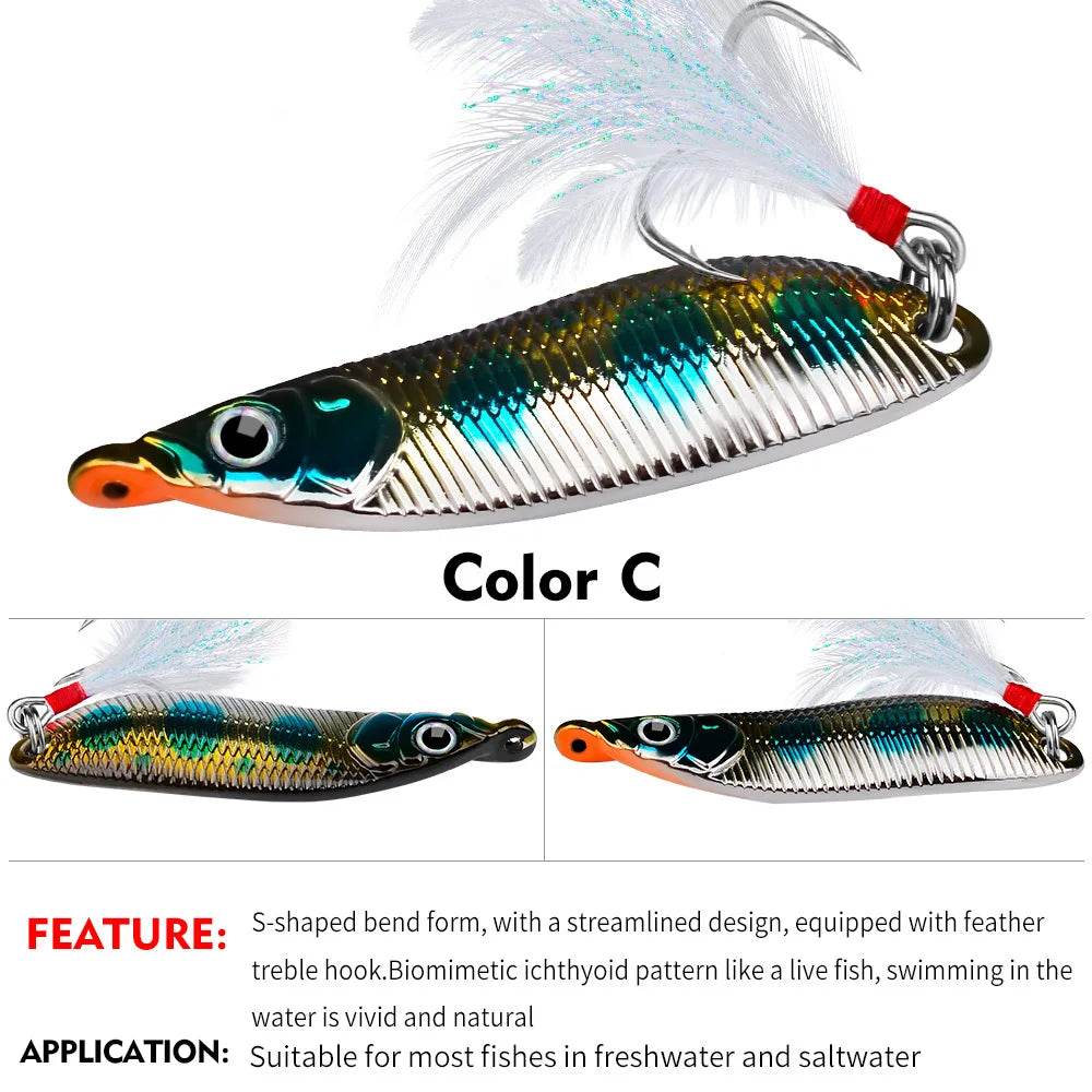 PROBEROS Metal VIB Spinner Spoon Lure - Fish & Cheaps | Fishing & Outdoor Gear