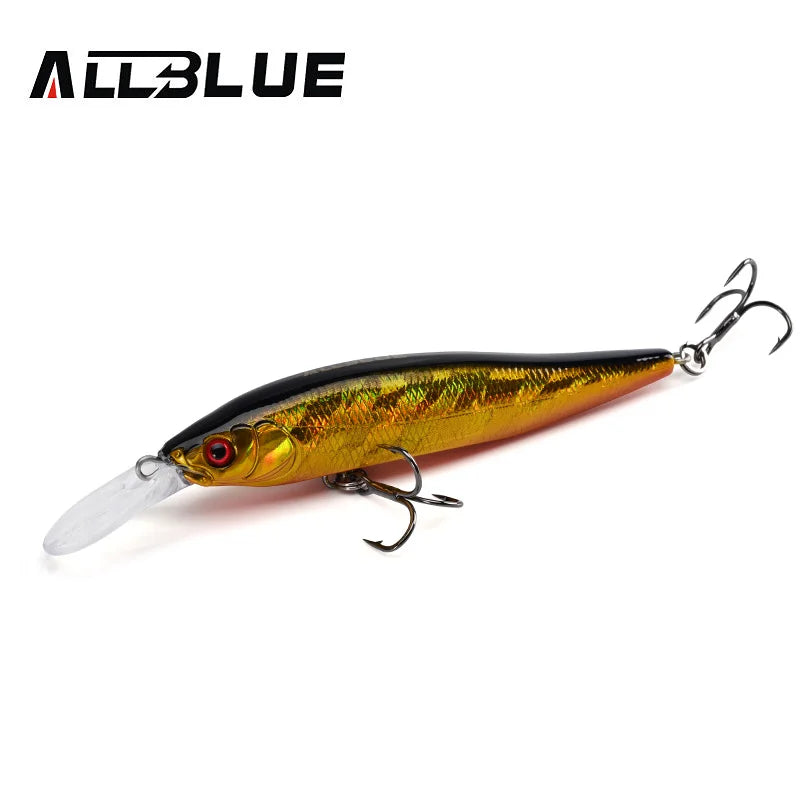 ALLBLUE X-NANAHAN+1 Deep Diving Minnow Fishing Lure 75mm 7g 0-2M Magnetic Slow Floating  Wobbler Bass Pike Artificial Bait