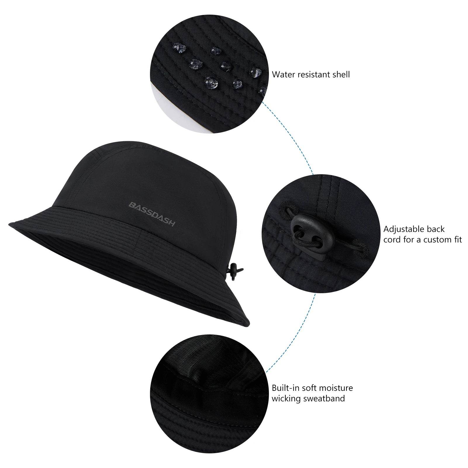 BASSDASH UPF50+ Lightweight Fishing Bucket Hat - Fish & Cheaps | Fishing & Outdoor Gear