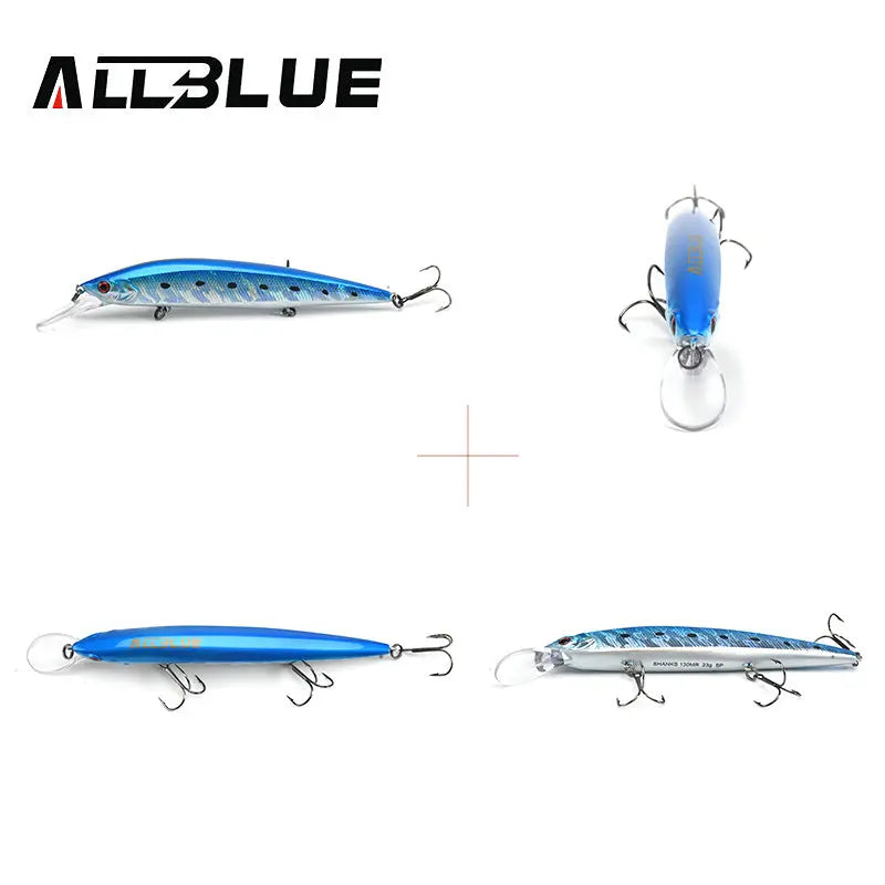 ALLBLUE SHANKS 130MR SP Fishing Lure Suspend Jerkbait 23g Weight Moving Systerm Long Cast Wobbler 2.5m Minnow Bass Pike Tackle