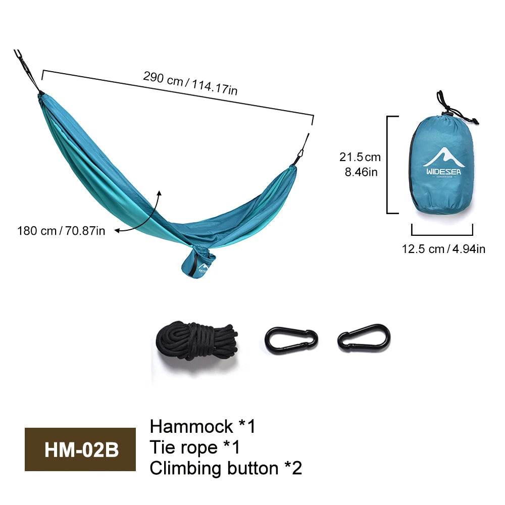 Widesea Camping Hammock – Double/Single Portable Hanging Bed - Fish & Cheaps | Fishing & Outdoor Gear