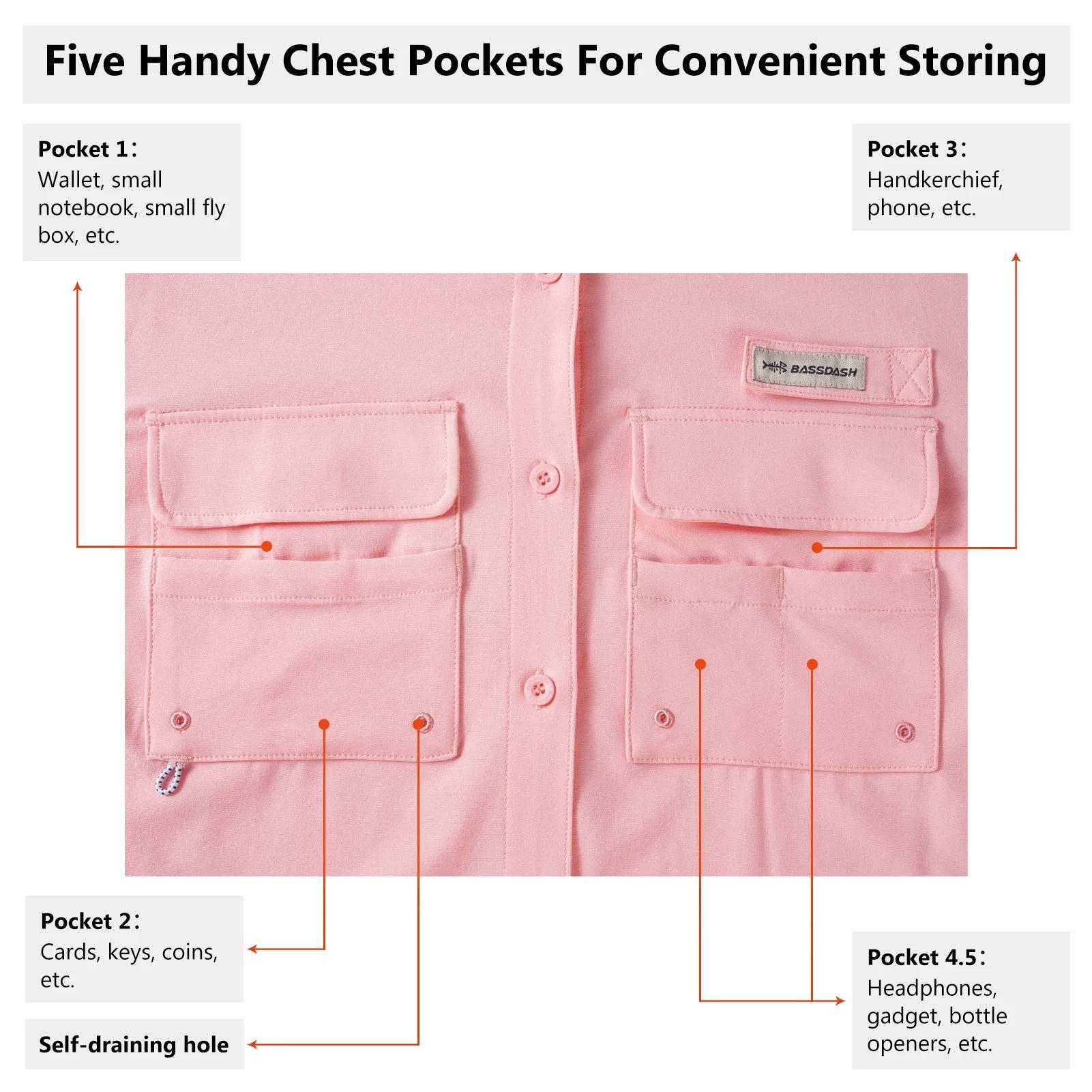 Bassdash Women's UPF 50 Performance Fishing Shirt - Fish & Cheaps | Fishing & Outdoor Gear