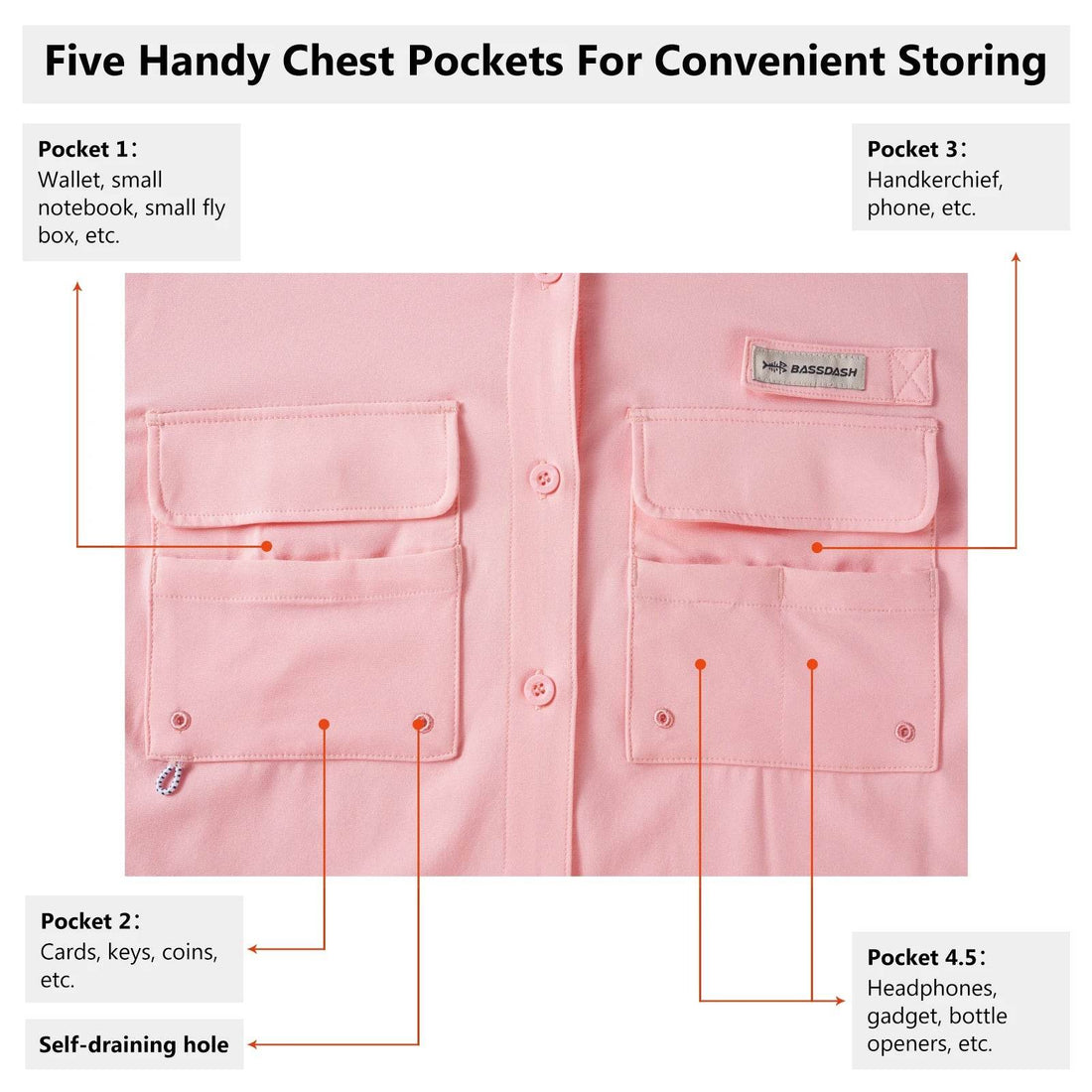 Bassdash Women's UPF 50 Performance Fishing Shirt - Fish & Cheaps | Fishing & Outdoor Gear