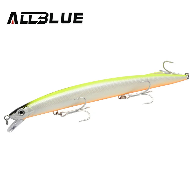 ALLBLUE SPRINT 195S Sinking Minnow Longcast Jerkbait Fishing Lure 195mm 35G Off Shore Saltwater Sea Bass Artificial Bait Tackle