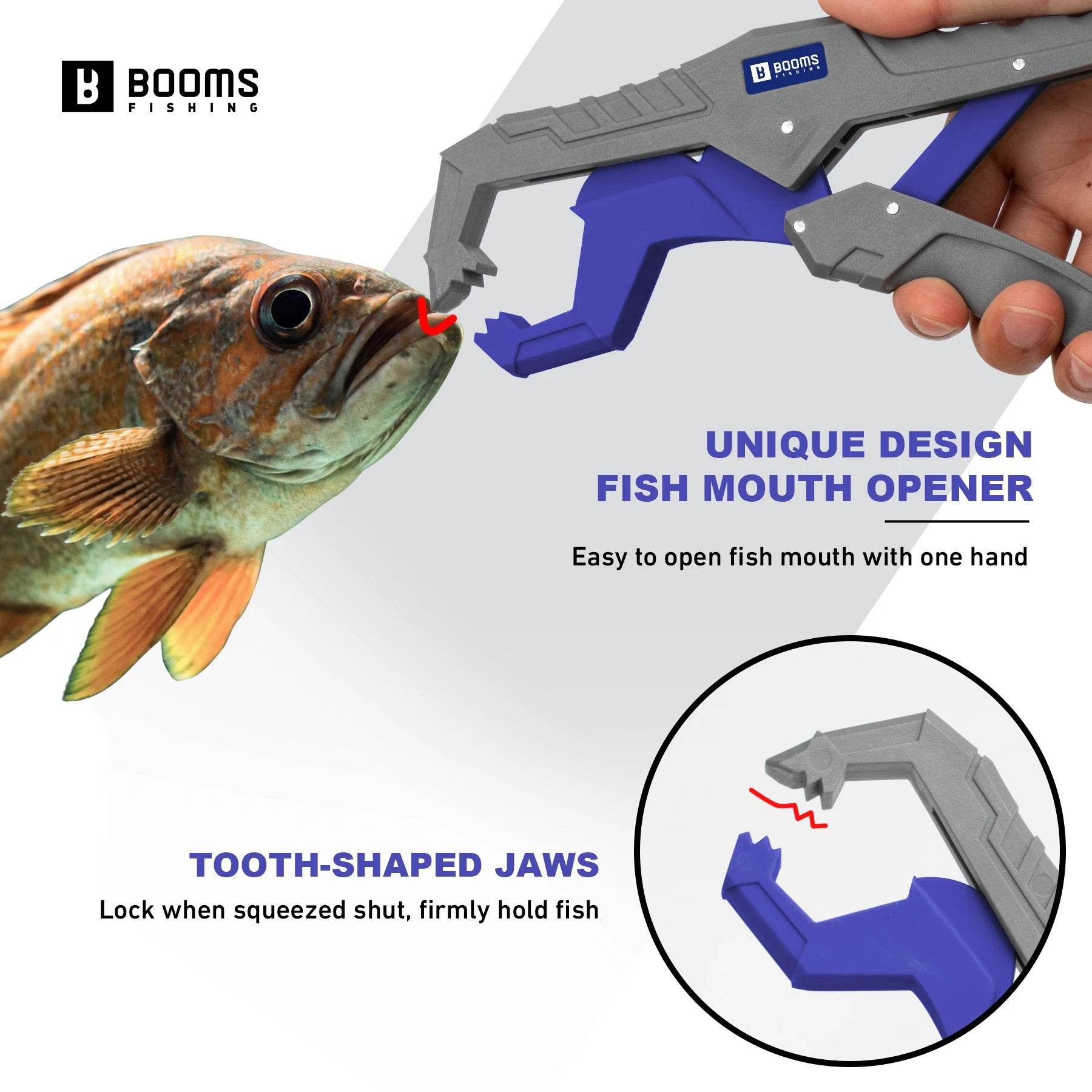 Booms Fishing 9in Pliers & 9.4in Fish Gripper Set - Fish & Cheaps | Fishing & Outdoor Gear
