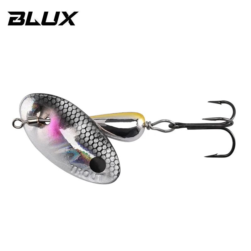 BLUX AR-S Blade Rotating Spinner 3.5g Metal Lure Brass Hard Artificial Spoon Bait Copper Freshwater Creek Trout Fishing Tackle
