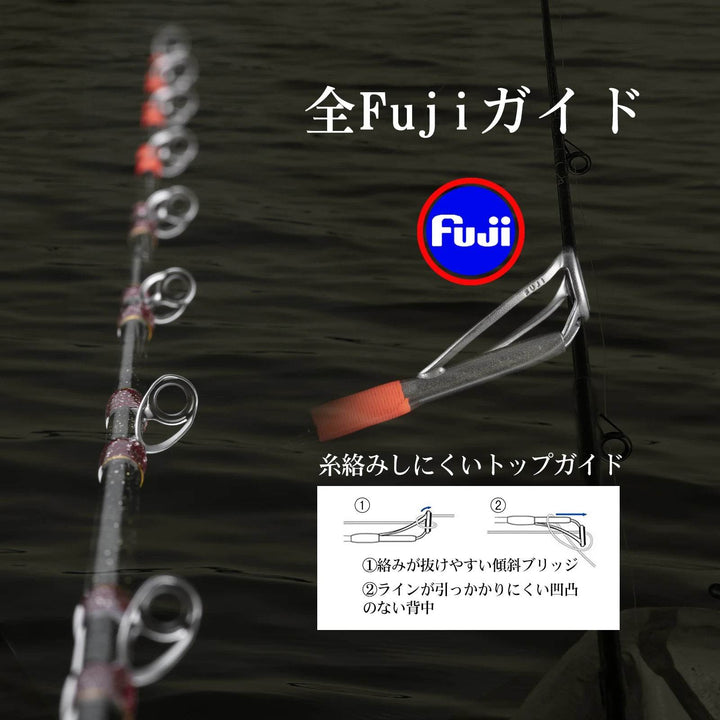 Goture Full Fuji Guide Ring Ocean Jigging Rod - Fish & Cheaps | Fishing & Outdoor Gear