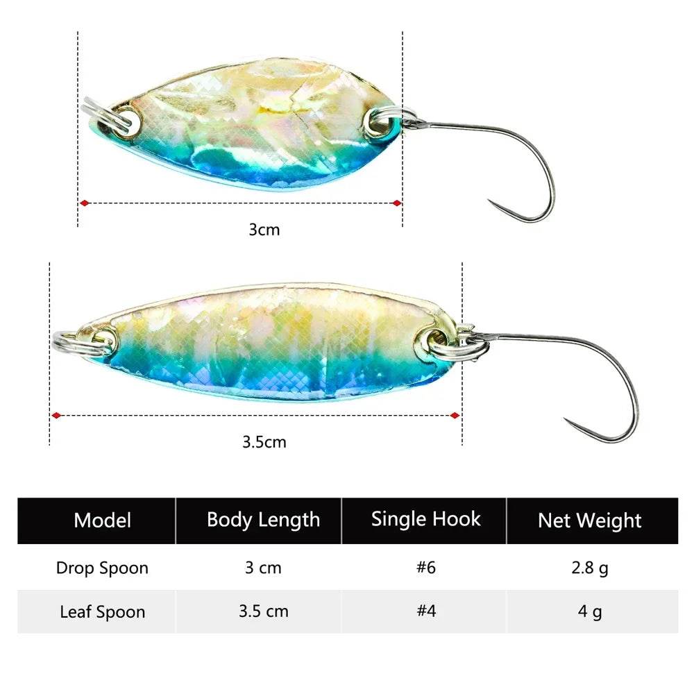 Goture Micro Spoon Spinner Lure – Premium Trout & Perch Artificial Bait - Fish & Cheaps | Fishing & Outdoor Gear