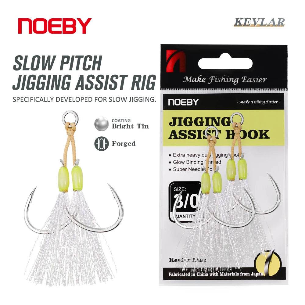 Noeby Slow Pitch Jigging Assist Rig Hooks - Fish & Cheaps | Fishing & Outdoor Gear