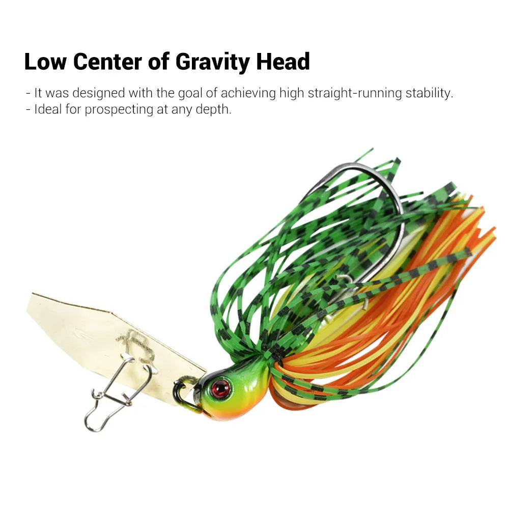 Noeby Chatterbait Bladed Jig – Needle Stinger Hook Series - Fish & Cheaps | Fishing & Outdoor Gear