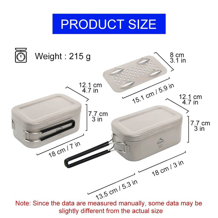 Widesea Lightweight Titanium Camping Lunch Box - Fish & Cheaps | Fishing & Outdoor Gear