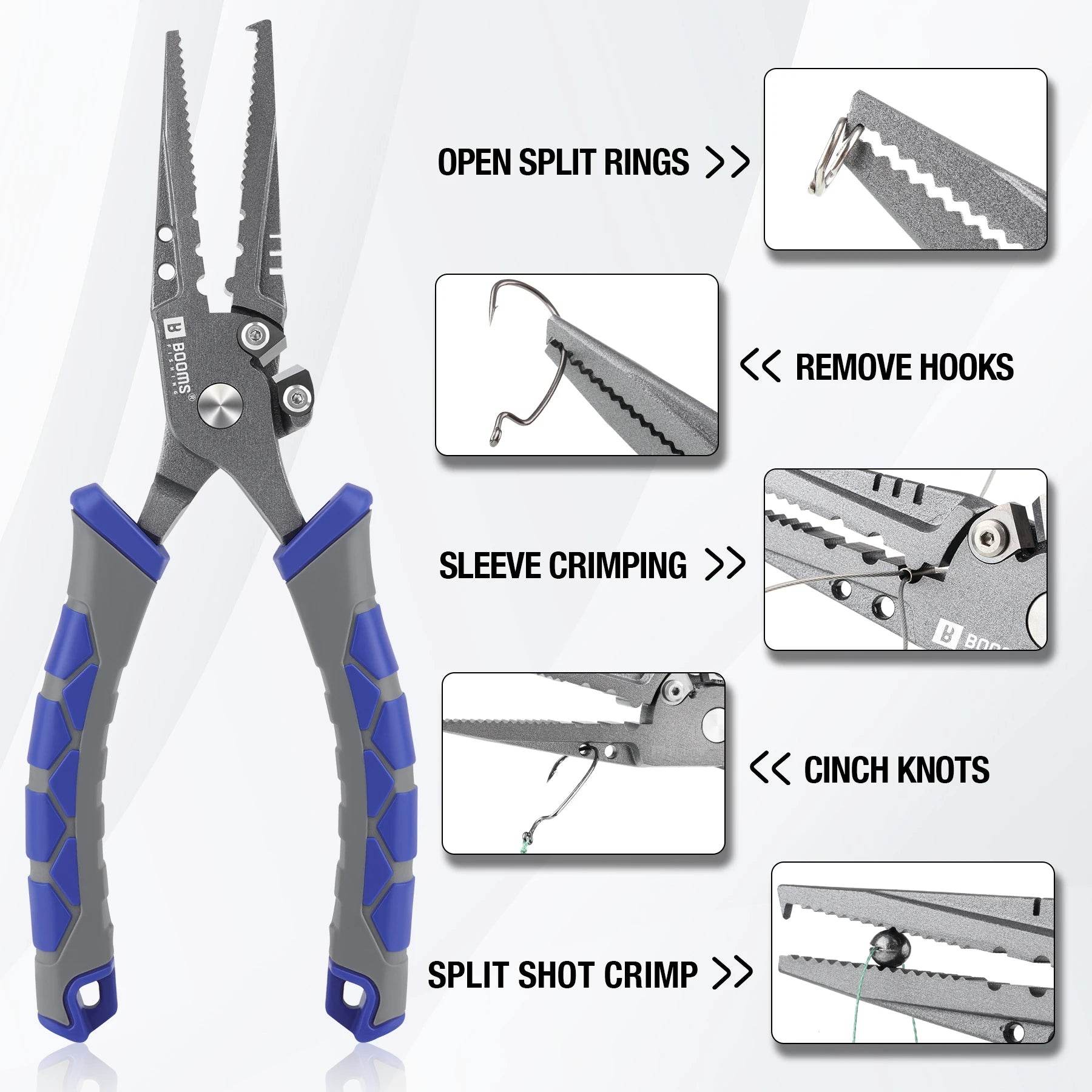 Booms Fishing 8.5in Pliers & 9.4in Fish Grip Set - Fish & Cheaps | Fishing & Outdoor Gear