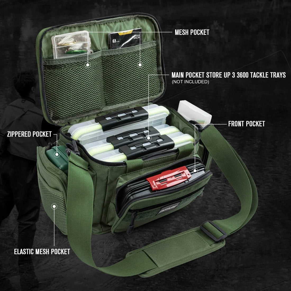 Goture High-Capacity Fishing Tackle Bag - Fish & Cheaps | Fishing & Outdoor Gear