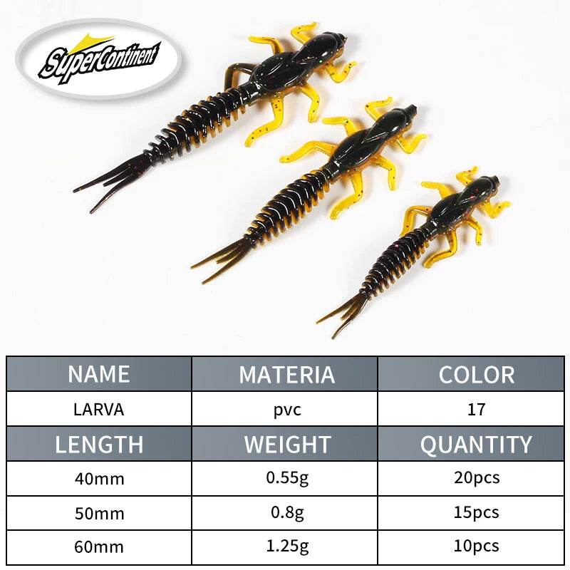Supercontinent Reach Soft Larva Swimbaits - Fish & Cheaps | Fishing & Outdoor Gear