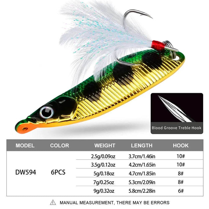 PROBEROS Metal VIB Spinner Spoon Lure - Fish & Cheaps | Fishing & Outdoor Gear