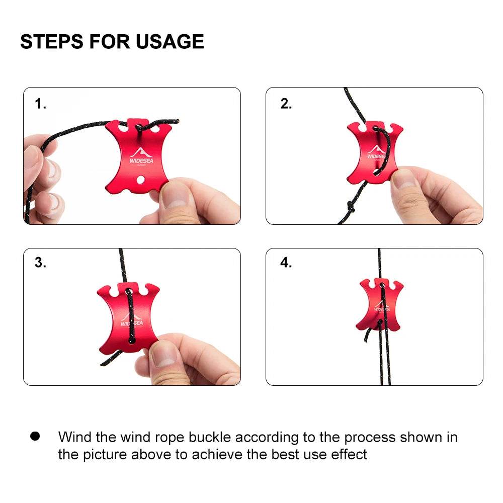 Widesea Adjustable Alloy Cord Buckles — 4-Pack - Fish & Cheaps | Fishing & Outdoor Gear