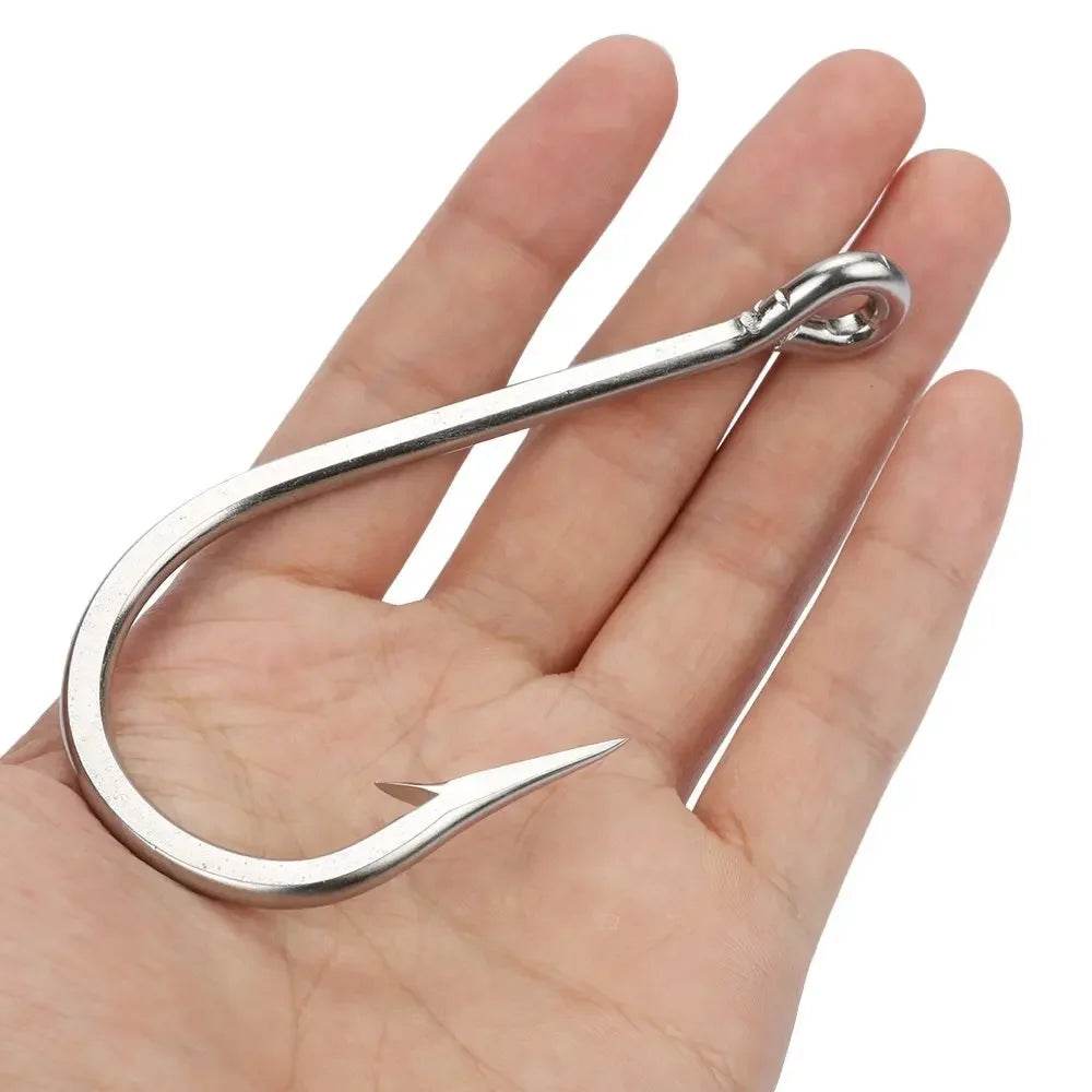 Goture 10pc Stainless Steel Saltwater Hooks - Fish & Cheaps | Fishing & Outdoor Gear