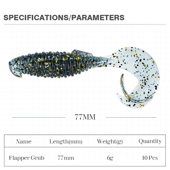MEREDITH Flapper Grub Soft Lure