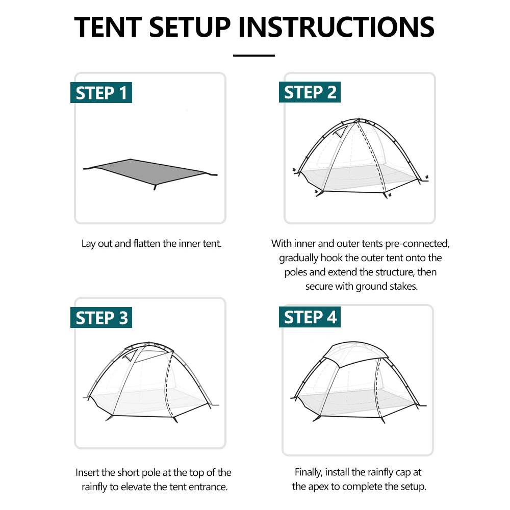Widesea Ultralight 2-Person Trekking Tent - Fish & Cheaps | Fishing & Outdoor Gear