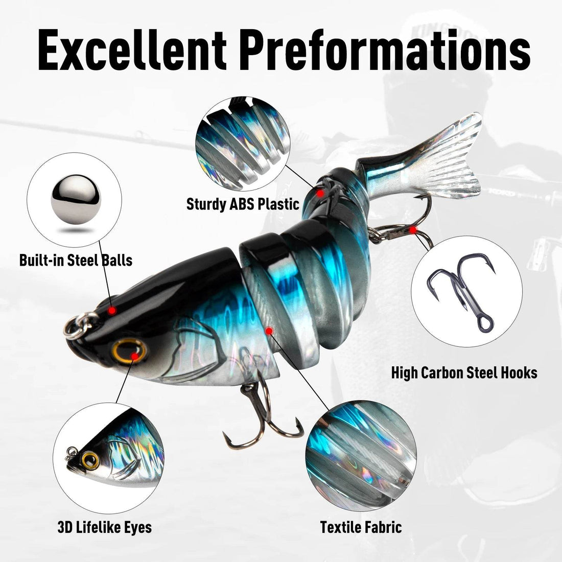 Kingdom Barbecue Swimbait – Multi-Jointed Sinking Lure - Fish & Cheaps | Fishing & Outdoor Gear
