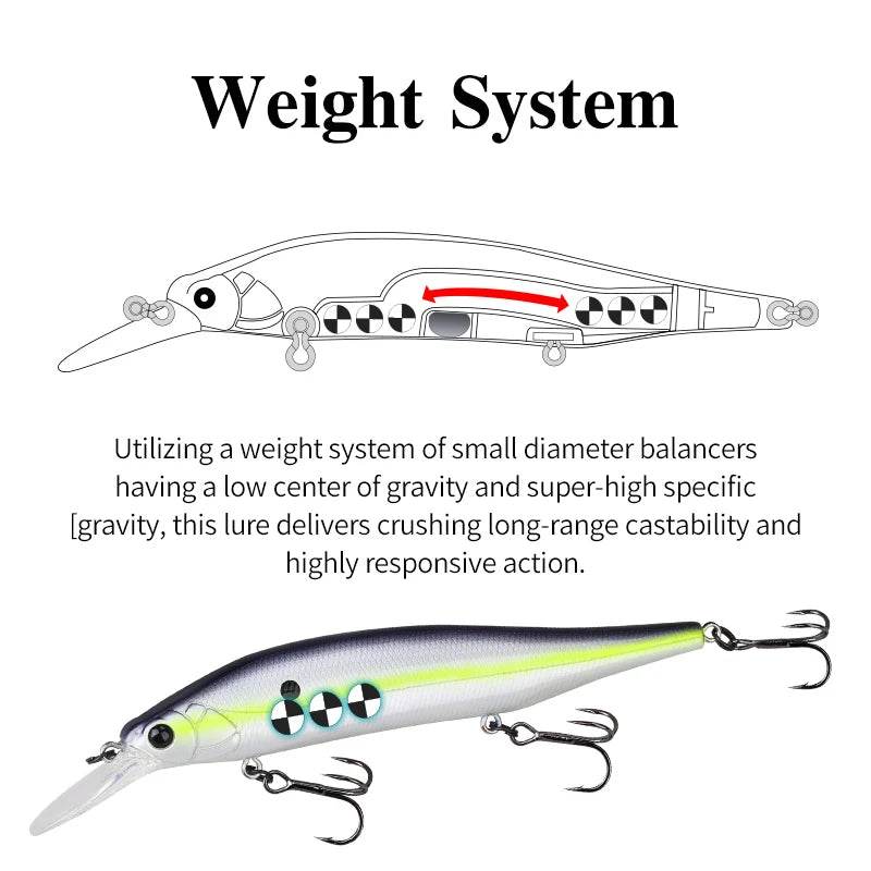 TSURINOYA 115SP Suspending Minnow Lure - Fish & Cheaps | Fishing & Outdoor Gear