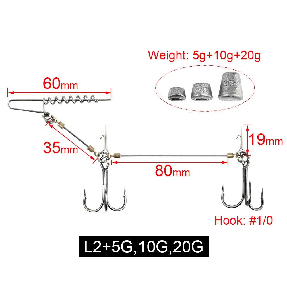 Spinpoler Multi-Depth Weighted Stinger Rig - Fish & Cheaps | Fishing & Outdoor Gear