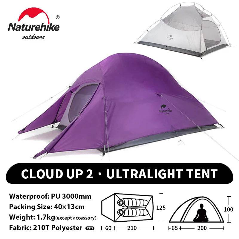 Naturehike Cloud Up 2 – Ultralight 2-Person Camping Tent - Fish & Cheaps | Fishing & Outdoor Gear