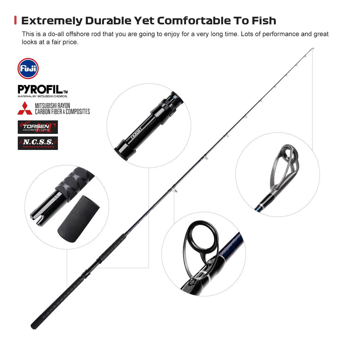 Noeby Beast Offshore Spinning Rod - Fish & Cheaps | Fishing & Outdoor Gear