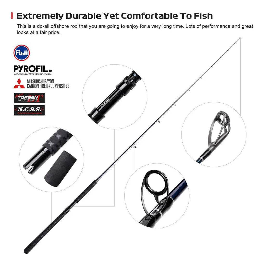 Noeby Beast Offshore Spinning Rod - Fish & Cheaps | Fishing & Outdoor Gear