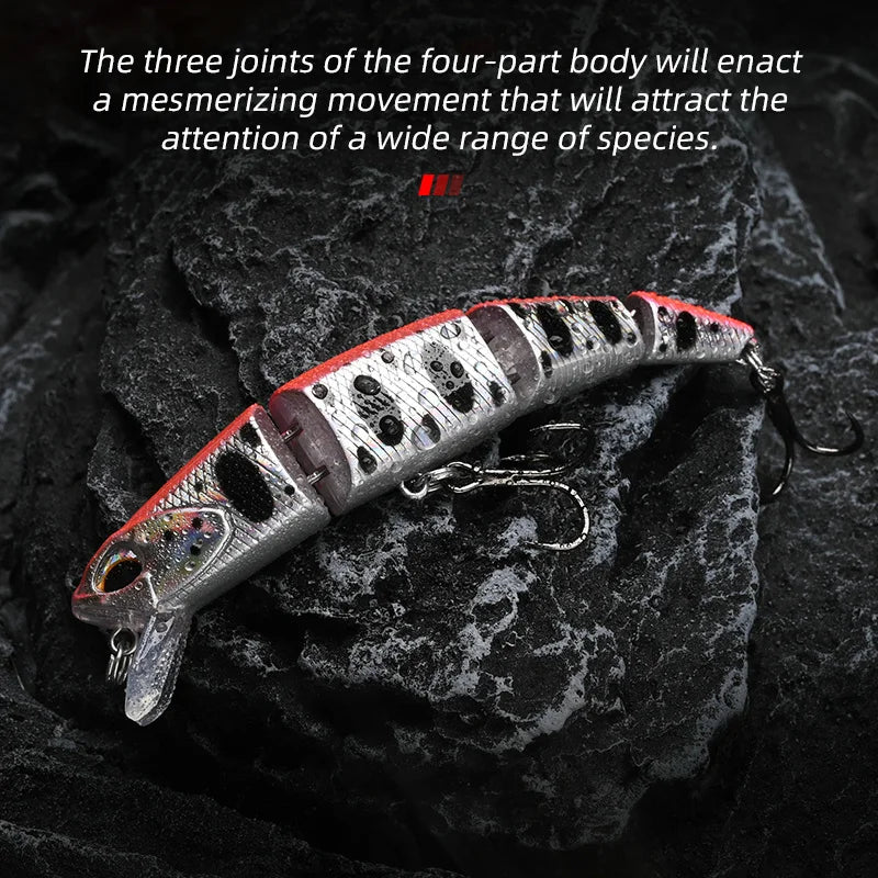 ALLBLUE Professional Jointed Swimbait 70mm 90mm Sinking Minnow Fishing Lure Jerkbait Artificial Hard Baits for Pike Bass Perch