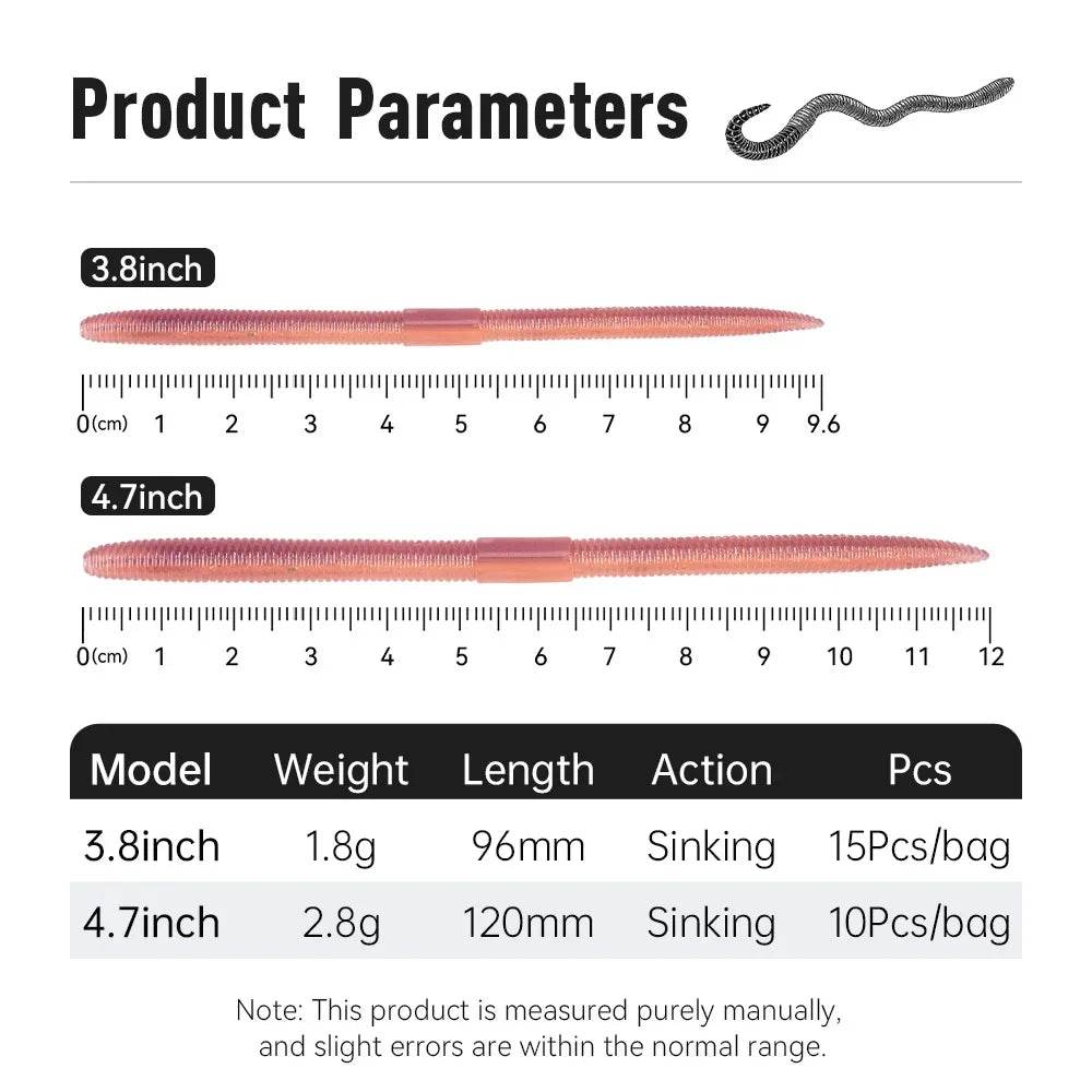 Kingdom Earthworm Soft Lure – Lifelike Precision Fishing Bait - Fish & Cheaps | Fishing & Outdoor Gear