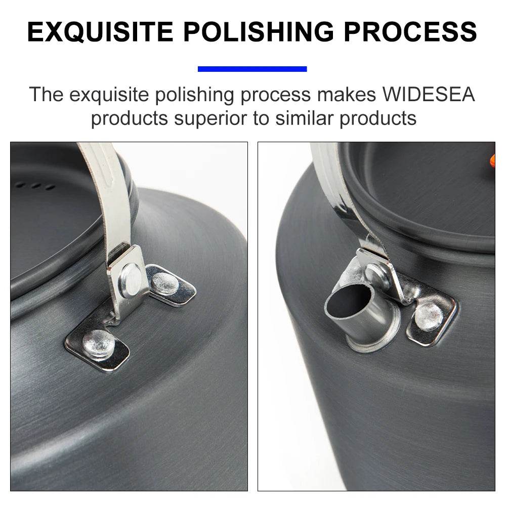 Widesea 2–3 Person Pot Set — Non-Stick Aluminium Cookware - Fish & Cheaps | Fishing & Outdoor Gear