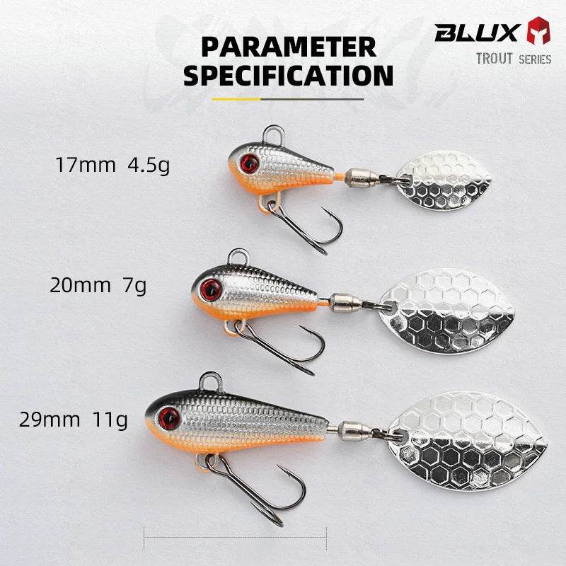 BLUX SPINTAIL Spinner Jig – Metal Copper Blade - Fish & Cheaps | Fishing & Outdoor Gear