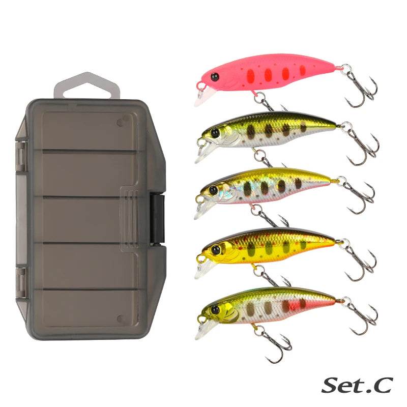 TSURINOYA 48S Sinking Minnow Lure Kit - Fish & Cheaps | Fishing & Outdoor Gear